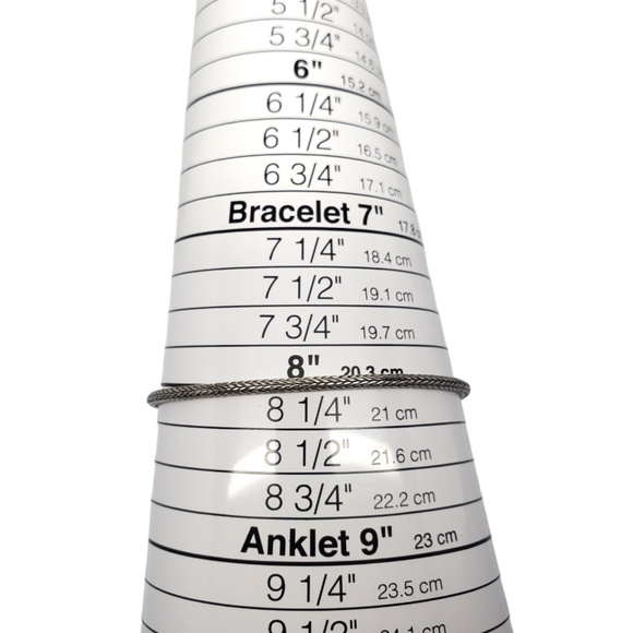 Sarda Sterling Silver Yellow Stone Braided Toggle Bracelet #20849 - Picture 8 of 8